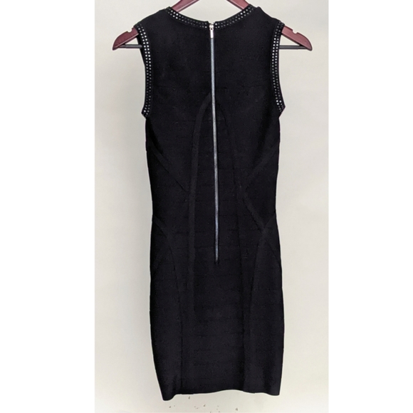 Bebe Women's Black Embellished Cocktail Dress - Picture 3 of 12
